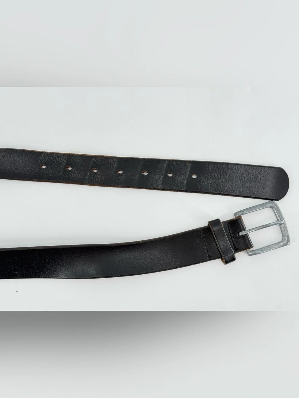 Vintage‎ Black Leather Men’s Casual Streetwear Belt 46